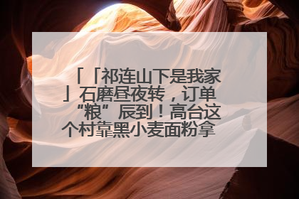 「祁连山下是我家」石磨昼夜转，订单“粮”辰到！高台这个村靠黑小麦面粉拿下成立来最大订单