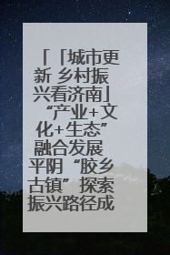 「城市更新 乡村振兴看济南」“产业+文化+生态”融合发展 平阴“胶乡古镇”探索振兴路径成效显著