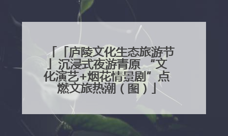 「庐陵文化生态旅游节」沉浸式夜游青原 “文化演艺+烟花情景剧”点燃文旅热潮（图）