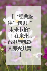 “经典旋律”遇见“未来节拍”！在泉州，台胞与机器人即兴共舞