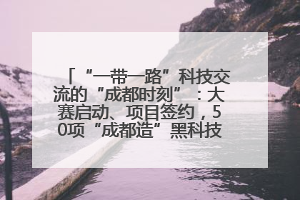 “一带一路”科技交流的“成都时刻”：大赛启动、项目签约，50项“成都造”黑科技吸引多国客商