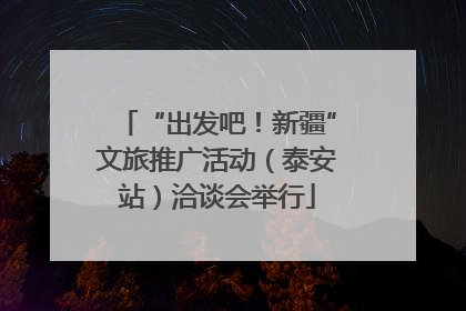“出发吧！新疆”文旅推广活动（泰安站）洽谈会举行