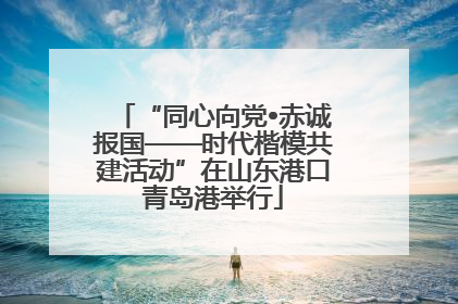 “同心向党•赤诚报国——时代楷模共建活动”在山东港口青岛港举行