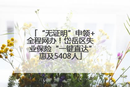 “无证明”申领+全程网办！岱岳区失业保险“一键直达”惠及5408人
