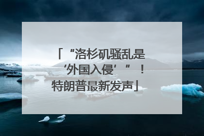 “洛杉矶骚乱是‘外国入侵’”！特朗普最新发声