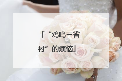 “鸡鸣三省村”的烦恼