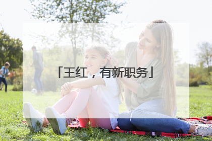 王红，有新职务