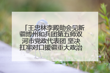 王忠林李殿勋会见新疆博州和兵团第五师双河市党政代表团 坚决扛牢对口援疆重大政治责任 推动双方实现优势互补务实合作