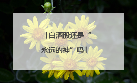 白酒股还是“永远的神”吗