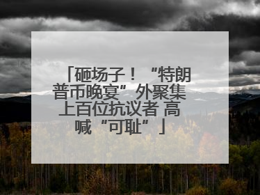 砸场子！“特朗普币晚宴”外聚集上百位抗议者 高喊“可耻”