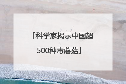 科学家揭示中国超500种毒蘑菇