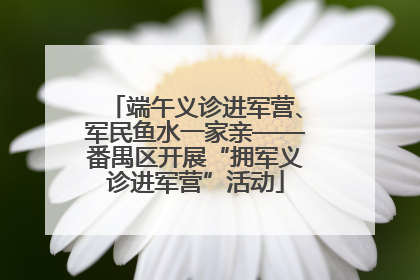 端午义诊进军营、军民鱼水一家亲——番禺区开展“拥军义诊进军营”活动