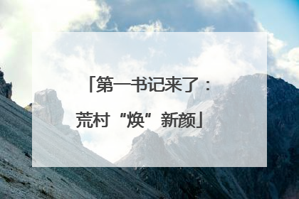第一书记来了：荒村“焕”新颜