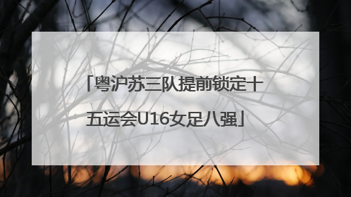粤沪苏三队提前锁定十五运会U16女足八强