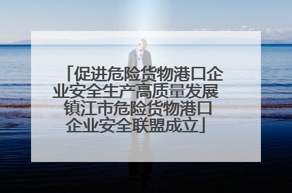 促进危险货物港口企业安全生产高质量发展 镇江市危险货物港口企业安全联盟成立