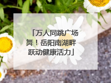 万人同跳广场舞！岳阳南湖畔跃动健康活力