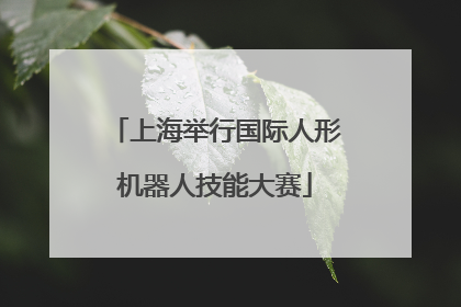上海举行国际人形机器人技能大赛