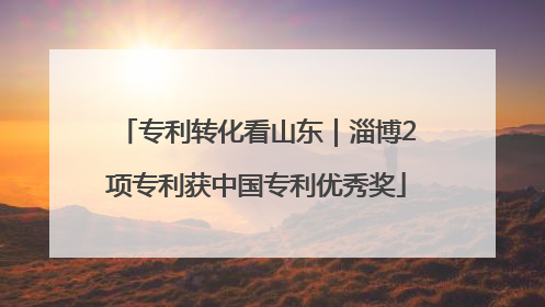 专利转化看山东｜淄博2项专利获中国专利优秀奖