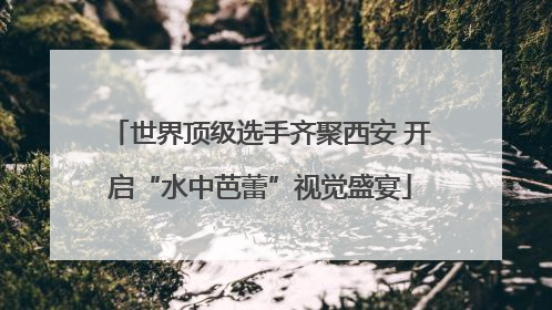 世界顶级选手齐聚西安 开启“水中芭蕾”视觉盛宴