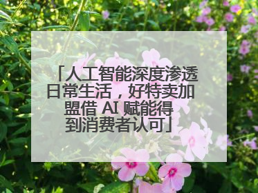 人工智能深度渗透日常生活，好特卖加盟借 AI 赋能得到消费者认可