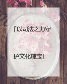 以司法之力守护文化瑰宝