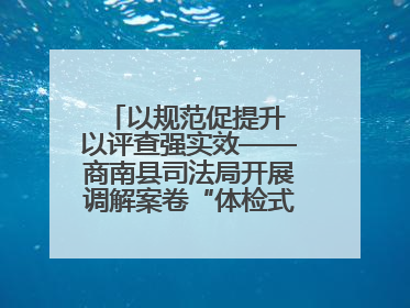 以规范促提升 以评查强实效——商南县司法局开展调解案卷“体检式”评查行动