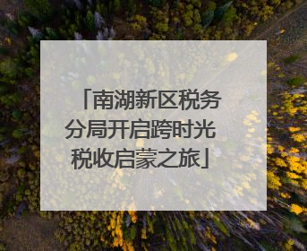 南湖新区税务分局开启跨时光税收启蒙之旅