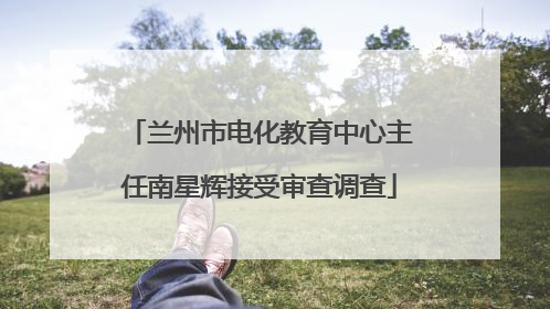 兰州市电化教育中心主任南星辉接受审查调查