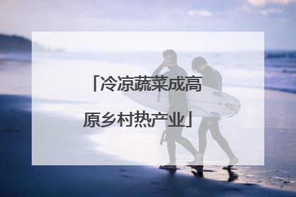 冷凉蔬菜成高原乡村热产业