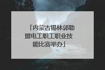 内蒙古锡林郭勒盟电工职工职业技能比赛举办