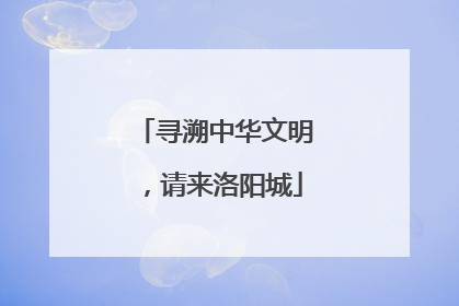 寻溯中华文明，请来洛阳城