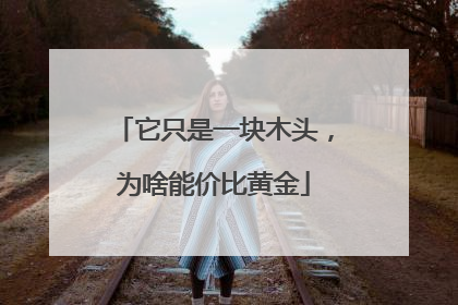 它只是一块木头，为啥能价比黄金