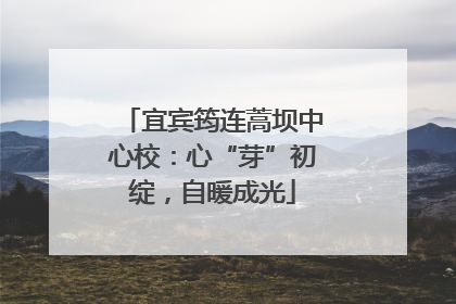 宜宾筠连蒿坝中心校：心“芽”初绽，自暖成光