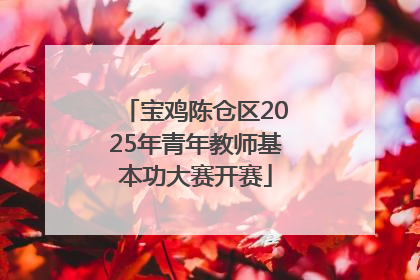 宝鸡陈仓区2025年青年教师基本功大赛开赛