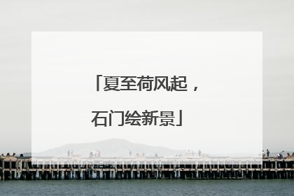 夏至荷风起，石门绘新景
