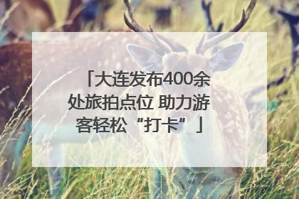 大连发布400余处旅拍点位 助力游客轻松“打卡”