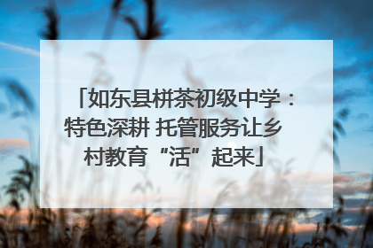 如东县栟茶初级中学：特色深耕 托管服务让乡村教育“活”起来