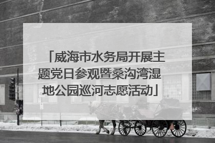 威海市水务局开展主题党日参观暨桑沟湾湿地公园巡河志愿活动