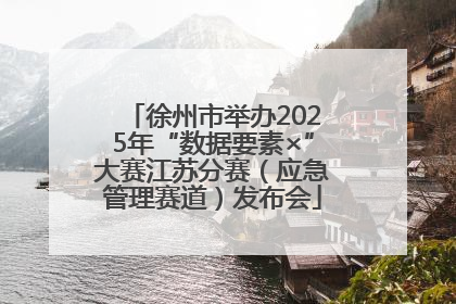 徐州市举办2025年“数据要素×”大赛江苏分赛（应急管理赛道）发布会