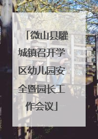 微山县驩城镇召开学区幼儿园安全暨园长工作会议
