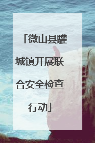 微山县驩城镇开展联合安全检查行动