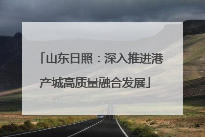 山东日照：深入推进港产城高质量融合发展
