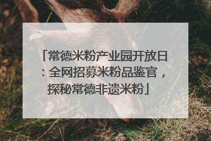 常德米粉产业园开放日：全网招募米粉品鉴官，探秘常德非遗米粉