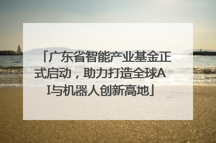 广东省智能产业基金正式启动，助力打造全球AI与机器人创新高地