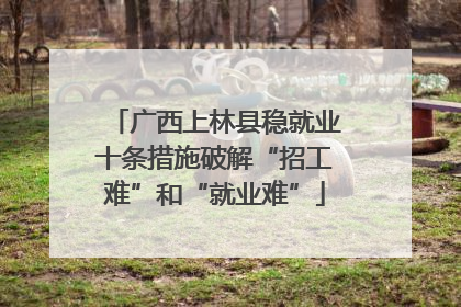 广西上林县稳就业十条措施破解“招工难”和“就业难”