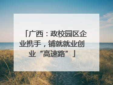 广西：政校园区企业携手，铺就就业创业“高速路”