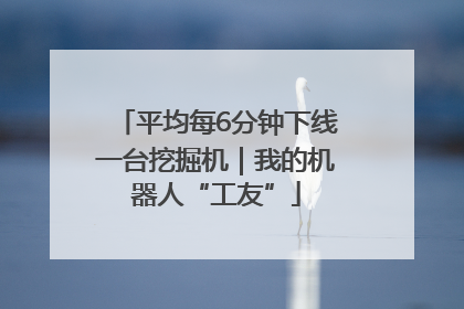 平均每6分钟下线一台挖掘机｜我的机器人“工友”