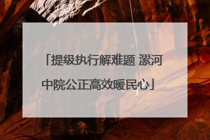 提级执行解难题 漯河中院公正高效暖民心