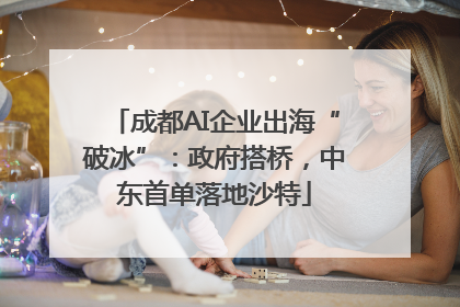 成都AI企业出海“破冰”：政府搭桥，中东首单落地沙特
