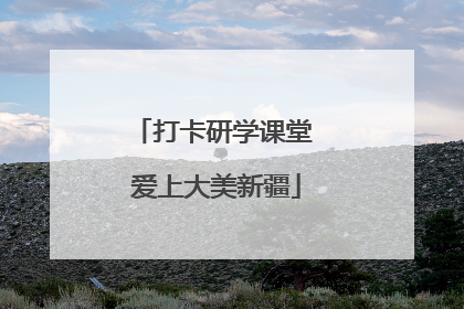打卡研学课堂 爱上大美新疆
